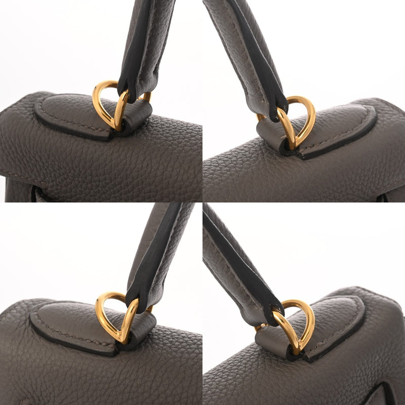 HERMES エルメス ケリー 28 内縫い エタン Y刻印(2020年頃) レディース トゴ ハンドバッグ Aランク 中古 銀蔵