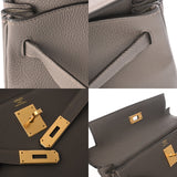 HERMES エルメス ケリー 28 内縫い エタン Y刻印(2020年頃) レディース トゴ ハンドバッグ Aランク 中古 銀蔵