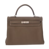 HERMES エルメス ケリー 32 内縫い 2WAY エトゥープ A刻印(2017年頃) レディース トゴ ハンドバッグ Aランク 中古 銀蔵
