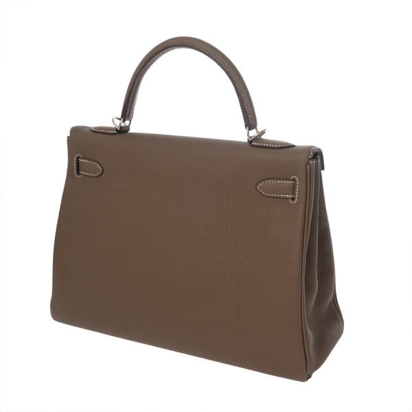 HERMES エルメス ケリー 32 内縫い 2WAY エトゥープ A刻印(2017年頃) レディース トゴ ハンドバッグ Aランク 中古 銀蔵