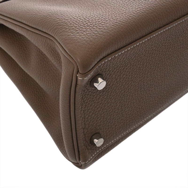 HERMES エルメス ケリー 32 内縫い 2WAY エトゥープ A刻印(2017年頃) レディース トゴ ハンドバッグ Aランク 中古 銀蔵