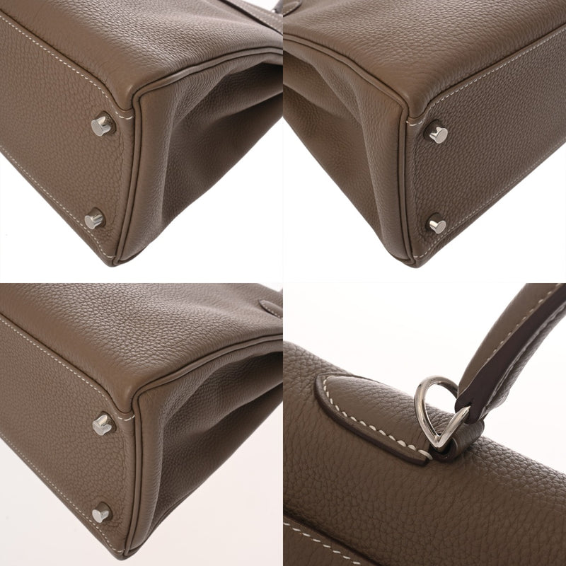 HERMES エルメス ケリー 32 内縫い 2WAY エトゥープ A刻印(2017年頃) レディース トゴ ハンドバッグ Aランク 中古 銀蔵