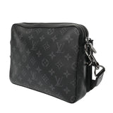 LOUIS VUITTON ルイヴィトン モノグラムエクリプス トリオメッセンジャー ブラック M69443 メンズ モノグラムキャンバス ショルダーバッグ ABランク 中古 銀蔵