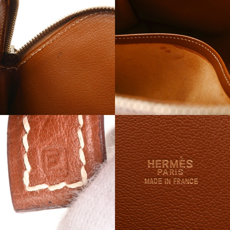 HERMES エルメス エスカパーダ ブラウン系 □E刻印(2001年頃) ユニセックス フィヨルド ハンドバッグ ABランク 中古 銀蔵