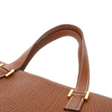 HERMES エルメス エスカパーダ ブラウン系 □E刻印(2001年頃) ユニセックス フィヨルド ハンドバッグ ABランク 中古 銀蔵