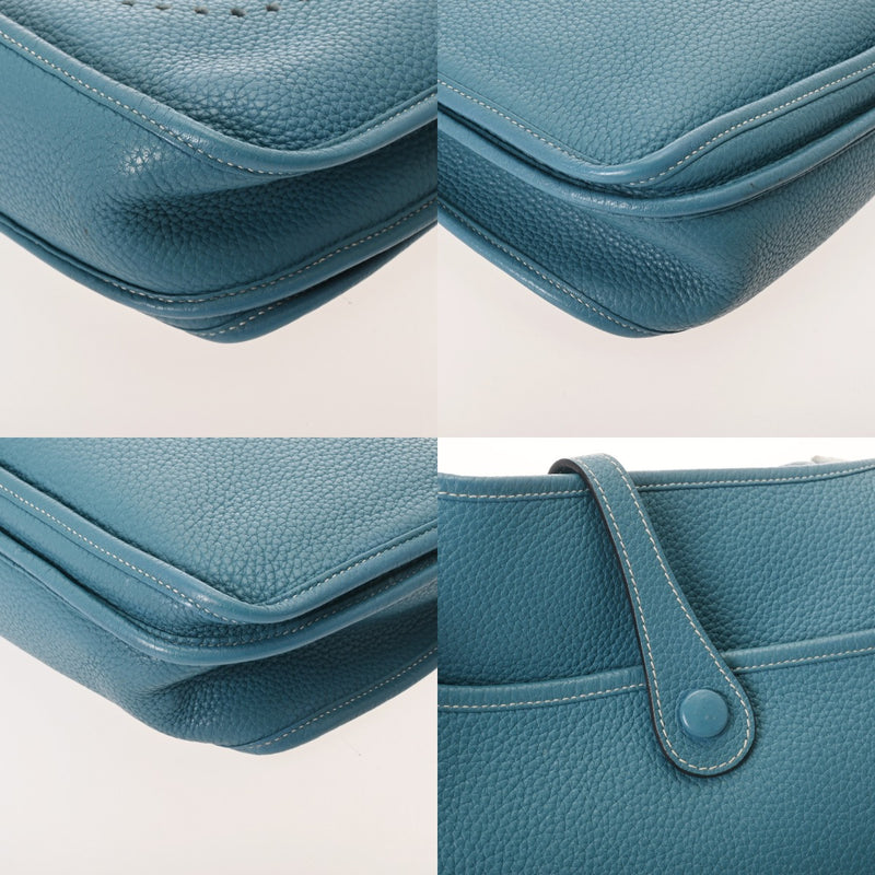 HERMES エルメス エブリン 3 PM ブルージーン □P刻印(2012年頃) ユニセックス トリヨンクレマンス ショルダーバッグ Bランク 中古 銀蔵