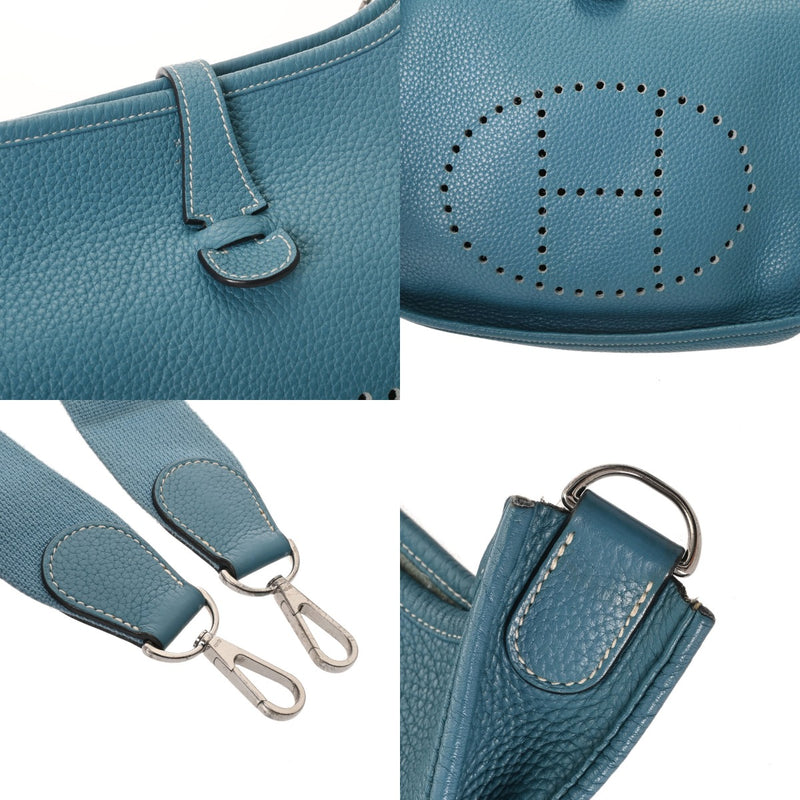 HERMES エルメス エブリン 3 PM ブルージーン □P刻印(2012年頃) ユニセックス トリヨンクレマンス ショルダーバッグ Bランク 中古 銀蔵