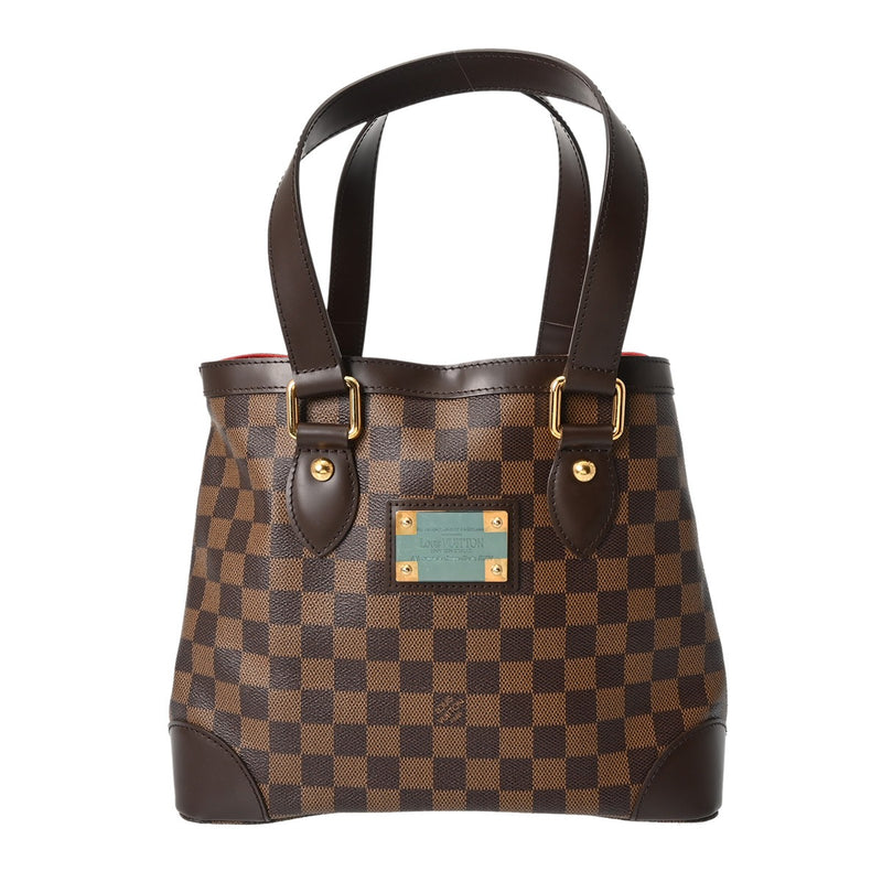 LOUIS VUITTON ルイヴィトン ダミエ ハムステッド PM ブラウン N51205 レディース ダミエキャンバス ハンドバッグ Aランク 中古 銀蔵