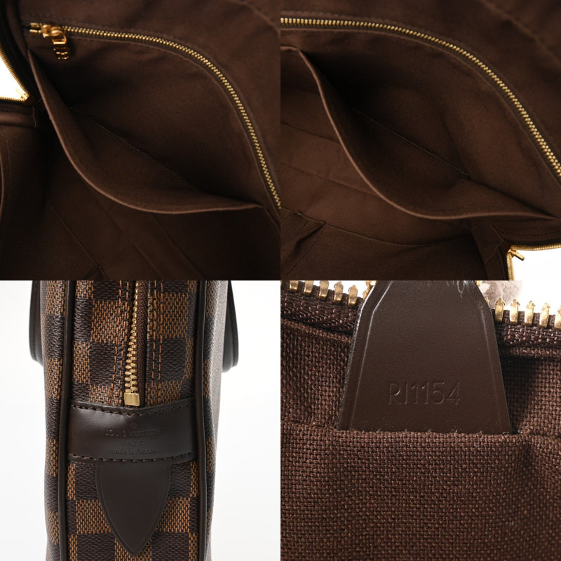 LOUIS VUITTON ルイヴィトン ダミエ ポルトドキュマン ヴォワヤージュ ブラウン N41124 メンズ ダミエキャンバス ビジネスバッグ ABランク 中古 銀蔵
