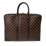 LOUIS VUITTON ルイヴィトン ダミエ ポルトドキュマン ヴォワヤージュ ブラウン N41124 メンズ ダミエキャンバス ビジネスバッグ ABランク 中古 銀蔵