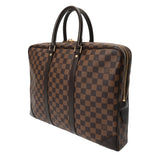 LOUIS VUITTON ルイヴィトン ダミエ ポルトドキュマン ヴォワヤージュ ブラウン N41124 メンズ ダミエキャンバス ビジネスバッグ ABランク 中古 銀蔵