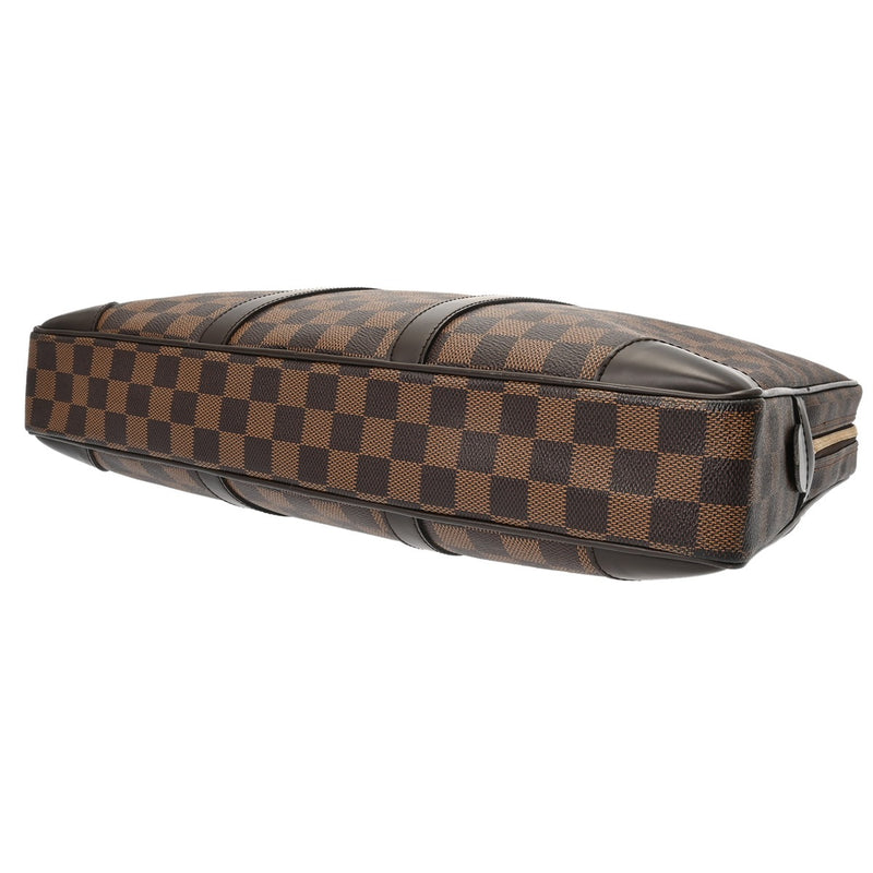 LOUIS VUITTON ルイヴィトン ダミエ ポルトドキュマン ヴォワヤージュ ブラウン N41124 メンズ ダミエキャンバス ビジネスバッグ ABランク 中古 銀蔵