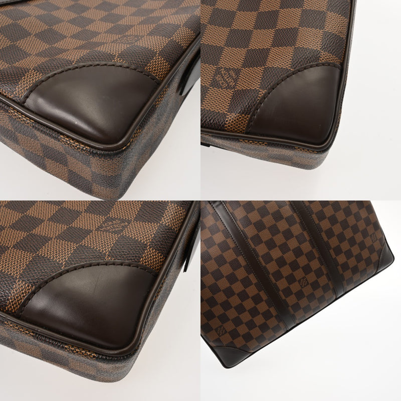 LOUIS VUITTON ルイヴィトン ダミエ ポルトドキュマン ヴォワヤージュ ブラウン N41124 メンズ ダミエキャンバス ビジネスバッグ ABランク 中古 銀蔵