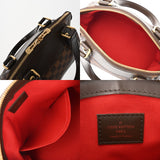 LOUIS VUITTON ルイヴィトン ダミエ ヴェローナ PM ブラウン N41117 レディース ダミエキャンバス ハンドバッグ Aランク 中古 銀蔵