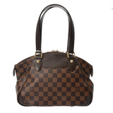 LOUIS VUITTON ルイヴィトン ダミエ ヴェローナ PM ブラウン N41117 レディース ダミエキャンバス ハンドバッグ Aランク 中古 銀蔵