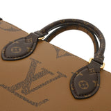 LOUIS VUITTON ルイヴィトン モノグラムジャイアント オンザゴー EW 2WAY ブラウン M46653 レディース モノグラムリバースキャンバス ハンドバッグ Aランク 中古 銀蔵