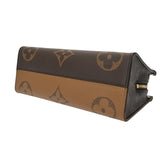 LOUIS VUITTON ルイヴィトン モノグラムジャイアント オンザゴー EW 2WAY ブラウン M46653 レディース モノグラムリバースキャンバス ハンドバッグ Aランク 中古 銀蔵