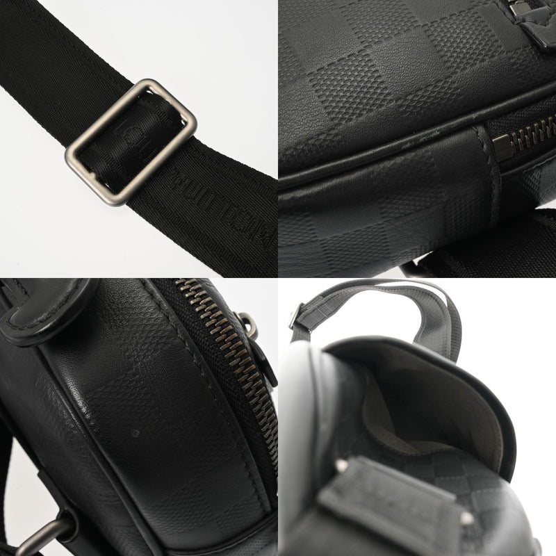 LOUIS VUITTON ルイヴィトン ダミエアンフィニ アンブレール オニキス N41288 メンズ レザー ボディバッグ Bランク 中古 銀蔵