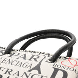 BALENCIAGA バレンシアガ ショッピングフォンホルダー ホワイト/ブラック 593826 レディース レザー ショルダーバッグ ABランク 中古 銀蔵