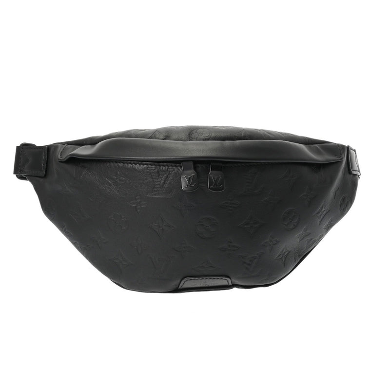 LOUIS VUITTON ルイヴィトン モノグラムシャドウ ディスカバリー バムバッグ ノワール M44388 メンズ レザー ボディバッグ Aランク 中古 銀蔵