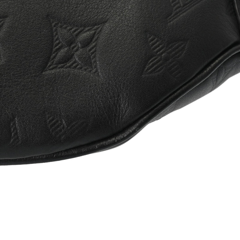 LOUIS VUITTON ルイヴィトン モノグラムシャドウ ディスカバリー バムバッグ ノワール M44388 メンズ レザー ボディバッグ Aランク 中古 銀蔵