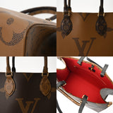 LOUIS VUITTON ルイヴィトン モノグラムリバース オンザゴー MM ブラウン M45321 レディース モノグラムキャンバス ハンドバッグ Aランク 中古 銀蔵