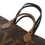 LOUIS VUITTON ルイヴィトン モノグラムリバース オンザゴー MM ブラウン M45321 レディース モノグラムキャンバス ハンドバッグ Aランク 中古 銀蔵