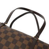 LOUIS VUITTON ルイヴィトン ダミエ パピヨン GM ブラウン レッド N51303 レディース ダミエキャンバス ハンドバッグ Aランク 中古 銀蔵