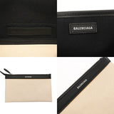 BALENCIAGA バレンシアガ ネイビーカバス S ホワイト/ブラック 339933 レディース キャンバス レザー ハンドバッグ ABランク 中古 銀蔵