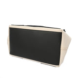 BALENCIAGA バレンシアガ ネイビーカバス S ホワイト/ブラック 339933 レディース キャンバス レザー ハンドバッグ ABランク 中古 銀蔵