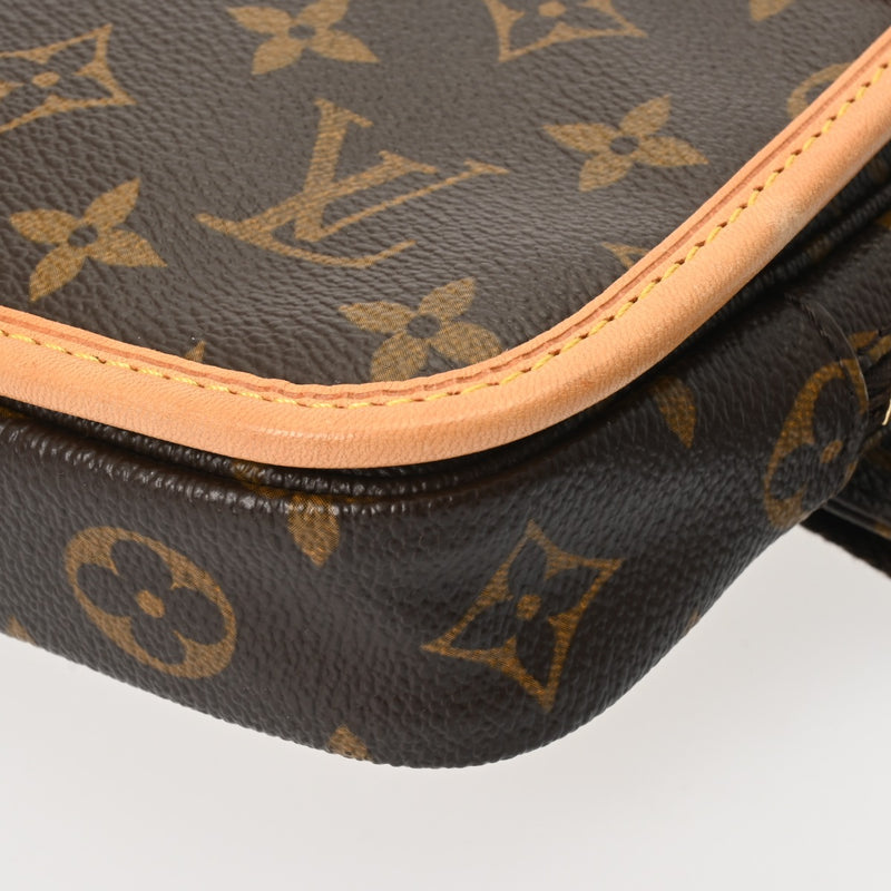 LOUIS VUITTON ルイヴィトン モノグラム バムバッグ ボスフォール ブラウン M40108 レディース モノグラムキャンバス ウエストバッグ ABランク 中古 銀蔵