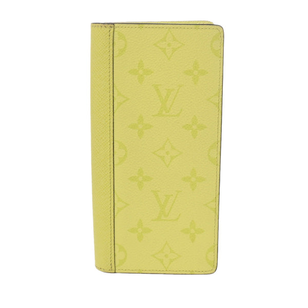 LOUIS VUITTON ルイヴィトン ポルトフォイユプラザ タイガラマ 日本限定品 レモン M30757 メンズ タイガ モノグラムキャンバス 二つ折り財布 ABランク 中古 銀蔵