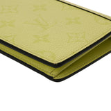 LOUIS VUITTON ルイヴィトン ポルトフォイユプラザ タイガラマ 日本限定品 レモン M30757 メンズ タイガ モノグラムキャンバス 二つ折り財布 ABランク 中古 銀蔵