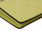 LOUIS VUITTON ルイヴィトン ポルトフォイユプラザ タイガラマ 日本限定品 レモン M30757 メンズ タイガ モノグラムキャンバス 二つ折り財布 ABランク 中古 銀蔵