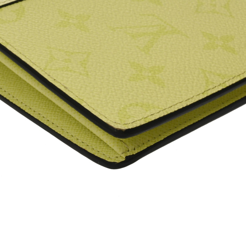 LOUIS VUITTON ルイヴィトン ポルトフォイユプラザ タイガラマ 日本限定品 レモン M30757 メンズ タイガ モノグラムキャンバス 二つ折り財布 ABランク 中古 銀蔵