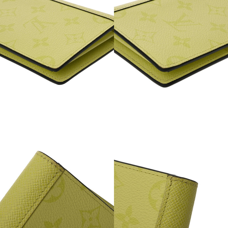 LOUIS VUITTON ルイヴィトン ポルトフォイユプラザ タイガラマ 日本限定品 レモン M30757 メンズ タイガ モノグラムキャンバス 二つ折り財布 ABランク 中古 銀蔵