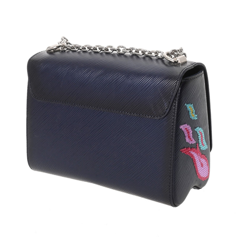 LOUIS VUITTON ルイヴィトン エピ ツイスト MM ネイビー M54567 レディース エピレザー スパンコール ショルダーバッグ Bランク 中古 銀蔵