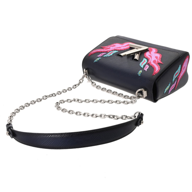 LOUIS VUITTON ルイヴィトン エピ ツイスト MM ネイビー M54567 レディース エピレザー スパンコール ショルダーバッグ Bランク 中古 銀蔵