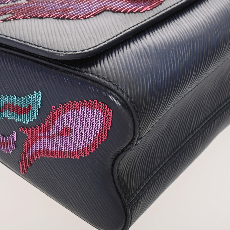 LOUIS VUITTON ルイヴィトン エピ ツイスト MM ネイビー M54567 レディース エピレザー スパンコール ショルダーバッグ Bランク 中古 銀蔵