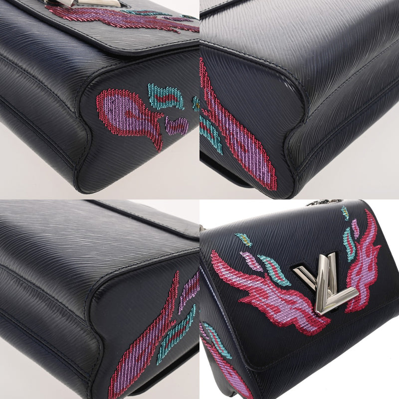 LOUIS VUITTON ルイヴィトン エピ ツイスト MM ネイビー M54567 レディース エピレザー スパンコール ショルダーバッグ Bランク 中古 銀蔵