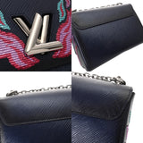 LOUIS VUITTON ルイヴィトン エピ ツイスト MM ネイビー M54567 レディース エピレザー スパンコール ショルダーバッグ Bランク 中古 銀蔵