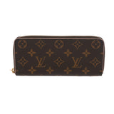 LOUIS VUITTON ルイヴィトン モノグラム ポルトフォイユ クレマンス フラワー ブラウン M64201 レディース モノグラムキャンバス 長財布 ABランク 中古 銀蔵