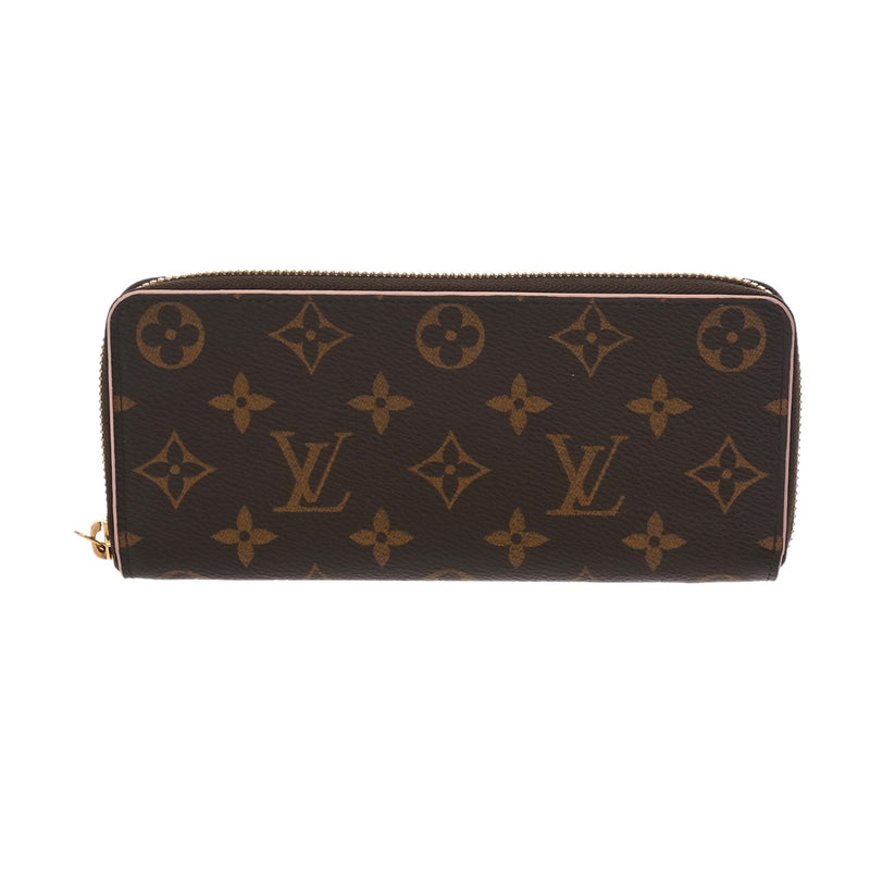 LOUIS VUITTON ルイヴィトン モノグラム ポルトフォイユ クレマンス フラワー ブラウン M64201 レディース モノグラムキャンバス 長財布 ABランク 中古 銀蔵