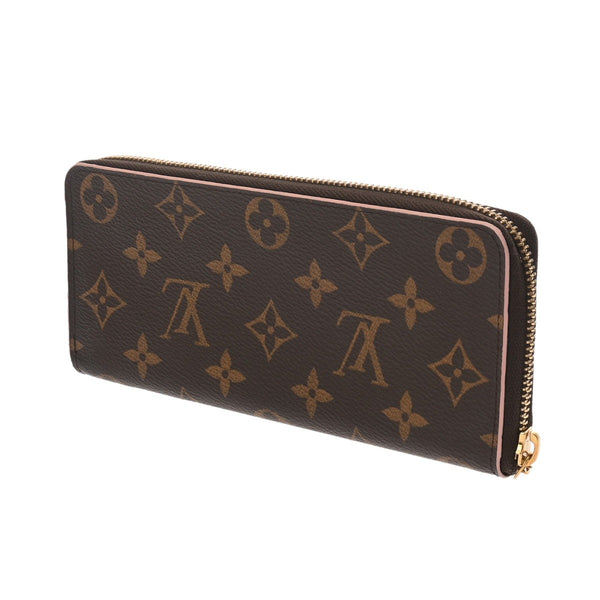 LOUIS VUITTON ルイヴィトン モノグラム ポルトフォイユ クレマンス フラワー ブラウン M64201 レディース モノグラムキャンバス 長財布 ABランク 中古 銀蔵