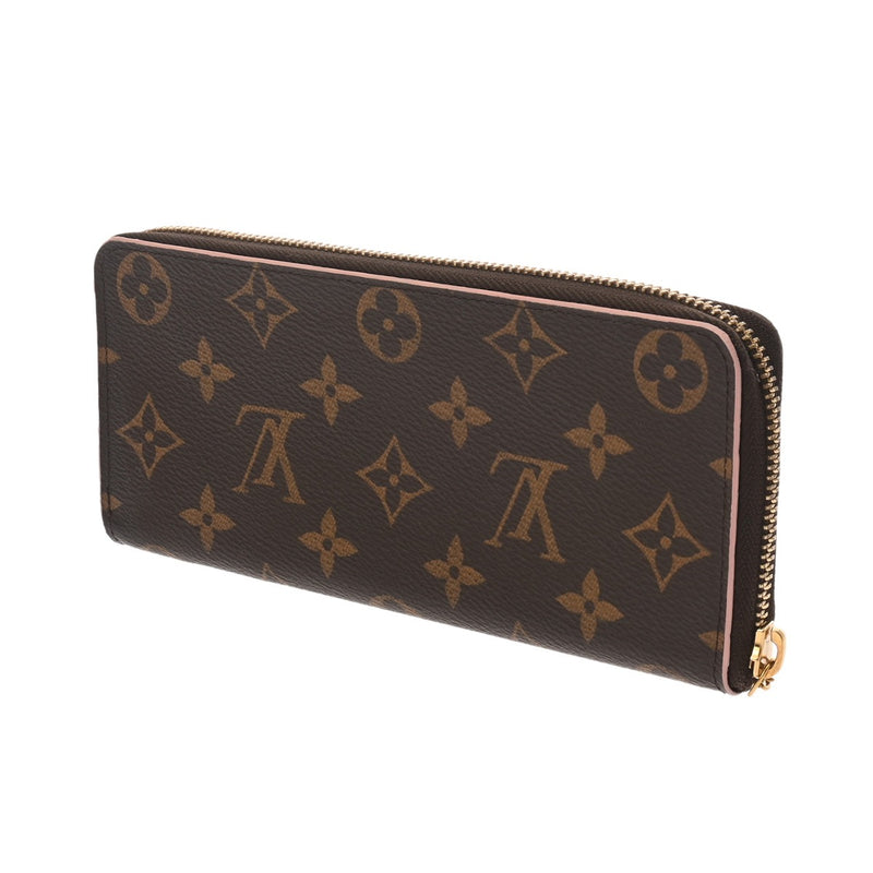 LOUIS VUITTON ルイヴィトン モノグラム ポルトフォイユ クレマンス フラワー ブラウン M64201 レディース モノグラムキャンバス 長財布 ABランク 中古 銀蔵