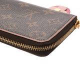 LOUIS VUITTON ルイヴィトン モノグラム ポルトフォイユ クレマンス フラワー ブラウン M64201 レディース モノグラムキャンバス 長財布 ABランク 中古 銀蔵