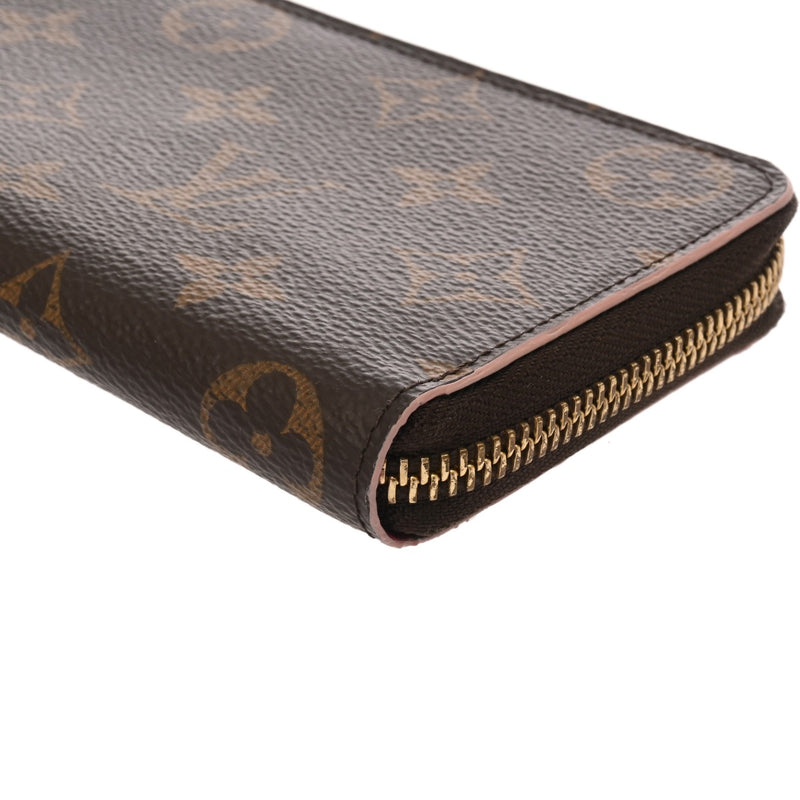 LOUIS VUITTON ルイヴィトン モノグラム ポルトフォイユ クレマンス フラワー ブラウン M64201 レディース モノグラムキャンバス 長財布 ABランク 中古 銀蔵