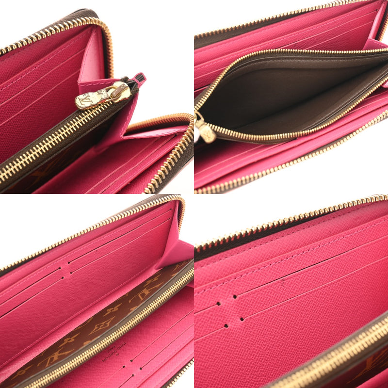 LOUIS VUITTON ルイヴィトン モノグラム ポルトフォイユ クレマンス フラワー ブラウン M64201 レディース モノグラムキャンバス 長財布 ABランク 中古 銀蔵