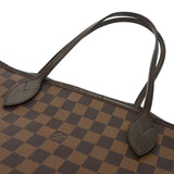 LOUIS VUITTON ルイヴィトン ダミエ ネヴァーフル MM ブラウン N51105 レディース ダミエキャンバス トートバッグ ABランク 中古 銀蔵