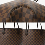 LOUIS VUITTON ルイヴィトン ダミエ ネヴァーフル MM ブラウン N51105 レディース ダミエキャンバス トートバッグ ABランク 中古 銀蔵